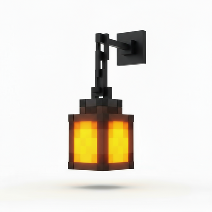 Pixel Night Light - MINELAMP on white background